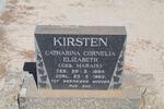 KIRSTEN Catharina Cornelia Elizabeth nee MARAIS 1884-1965