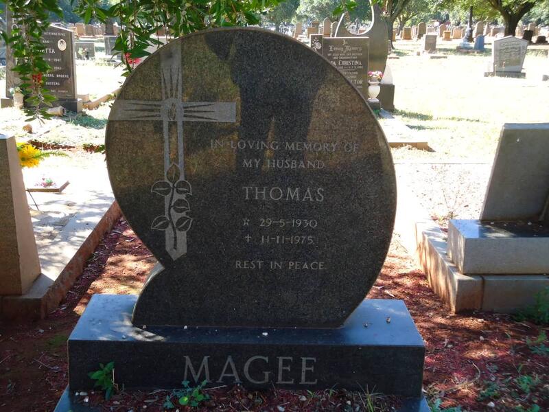 MAGEE Thomas 1930-1975