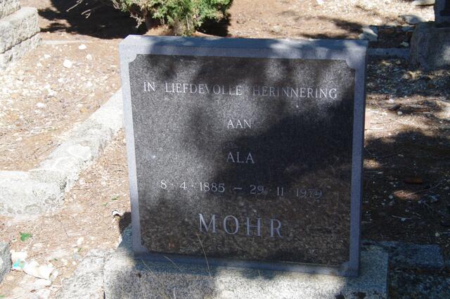MOHR Ala 1885-1979