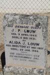 LOUW J.P. 1845-1931 & Alida J. MOUTON 1851-1946