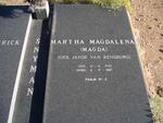 SNYMAN Martha Magdalena nee JANSE VAN RENSBURG 1928-2007