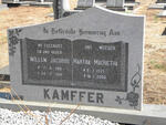 KAMFFER Willem Jacobus 1916-1981 & Martha Magrietha 1921-2009