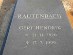 RAUTENBACH Gert Hendrik 1920-1999
