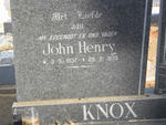 KNOX John Henry 1937-1973