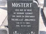 MOSTERT Nicholaas Johannes 1903-1972