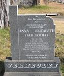 VERMEULEN Anna Elizabeth nee BOTHA 1918-2002