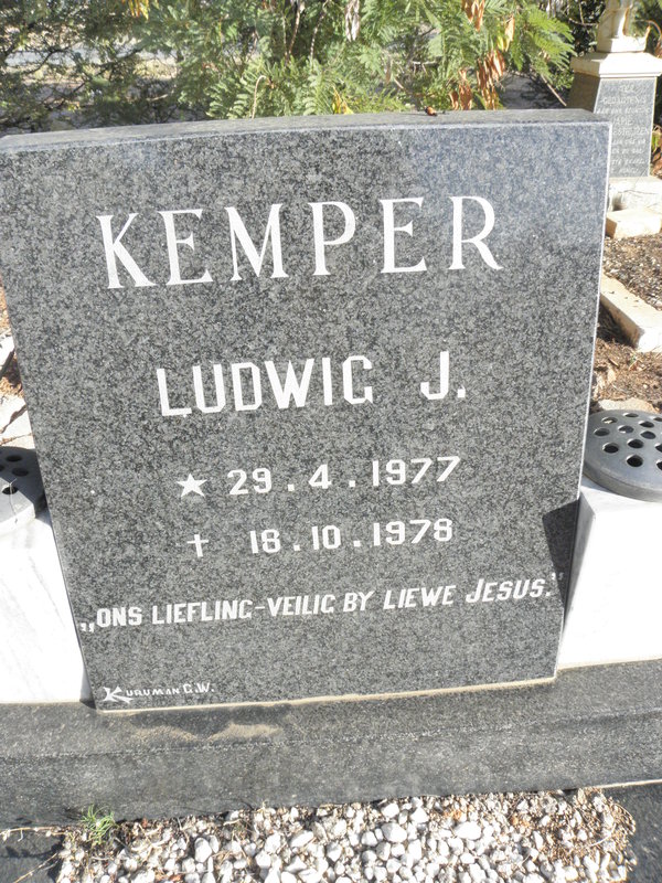 KEMPER Ludwig J. 1977-1978