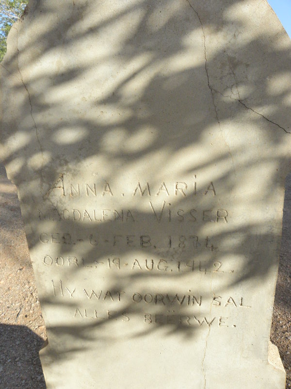 VISSER Anna Maria Magdalena 1874-1942