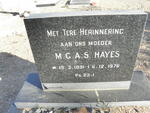 HAYS M.G.A.S. 1891-1976