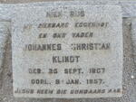KLINDT Johannes Christian 18?7-1957