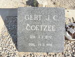 COETZEE Gert J.C. 1872-1948