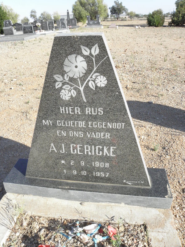 GERICKE A.J. 1873-1956