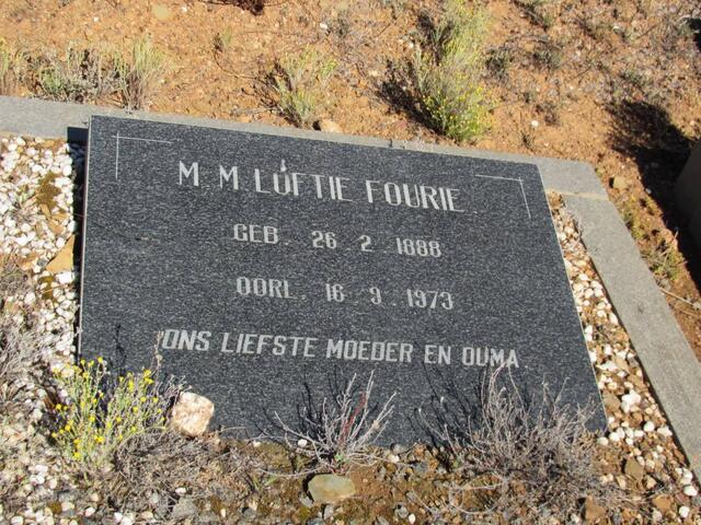 FOURIE M.M. 1888-1973