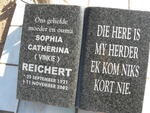 REICHERT Sophia Catherina 1921-2002