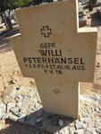 PETERHANSEL Willi 1889-1918