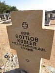 KUBLER Gottlob 1891-1918