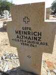 ALTHAINZ Heinrich 1892-1918