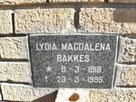 BAKKES Lydia Magdalena 1918-1995