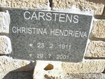 CARSTENS Christina Hendriena 1911-2001