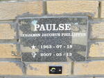 PAULSE Benjamin Jacobus Phillippus 1963-2007