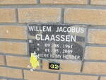 CLAASSEN Willem Jacobus 1961-2009