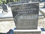 BRITS Andrieka P.F. 1928-1969