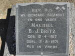 BRITZ Machiel B.J. 1917-1971