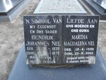 NEL Hendrik Johannes 1928-1978 & Martha Magdalena 1939-2002