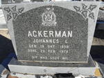 ACKERMAN Johannes L. 1958-1979