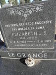GRANGE Elizabeth J.S., Le nee JOOSTE 1902-1976