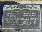 ? Abraham Pieter 1909-1981 & Susanna Elizabeth 1909-1999