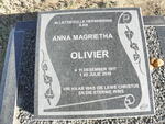 OLIVIER Anna Magrietha 1917-2010