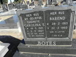 BOTES Barend 1921-1993 & Carolina E. 1921-1987