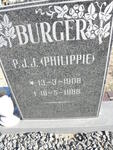 BURGER P.J.J. 1908-1988