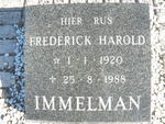 IMMELMAN Frederick Harold 1920-1988