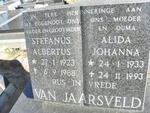 JAARSVELD Stefanus Albertus, van 1923-1988 & Alida Johanna 1933-1993