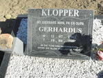 KLOPPER Gerhardus 1942-2007