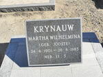 KRYNAUW Martha Wilhelmina nee JOOSTE 1901-1985