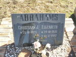 ABRAHAMS Christiaan J. 1925- & Elizabeth 1935-1992