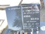 ? Anna Maria nee ROSSOUW 1935-2001
