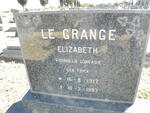 GRANGE Elizabeth, Le voorheen CONRADIE nee FRICK 1917-1993