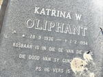 OLIPHANT Katrina W. 1936-1994
