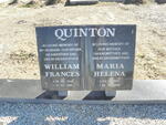QUINTON William Frances 1912-1997 & Maria Helena 1915-1999