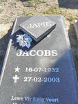 JACOBS Japie 1932-2003