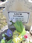 LOUW Matthews 1956-2003