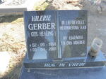 GERBER Valerie nee HEALING 1959-2001