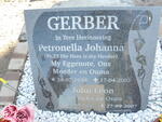 GERBER John Leon 1935-2007 & Petronella Johanna 1938-2002