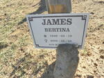 JAMES Bertina 1949-2009