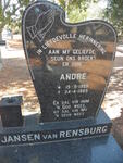 RENSBURG Andre, Jansen van 1959-1989