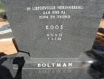 BOLTMAN Koos 1925-1992